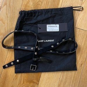 Saint Laurent Suede Belt